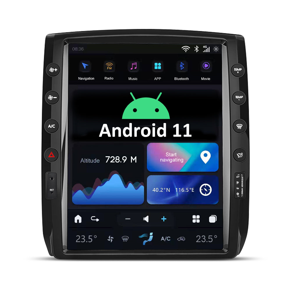 Smart Head Unit Toyota Tacoma 2005-2015 Large Screen Head Unit Android 11 12.1 Inch Screen