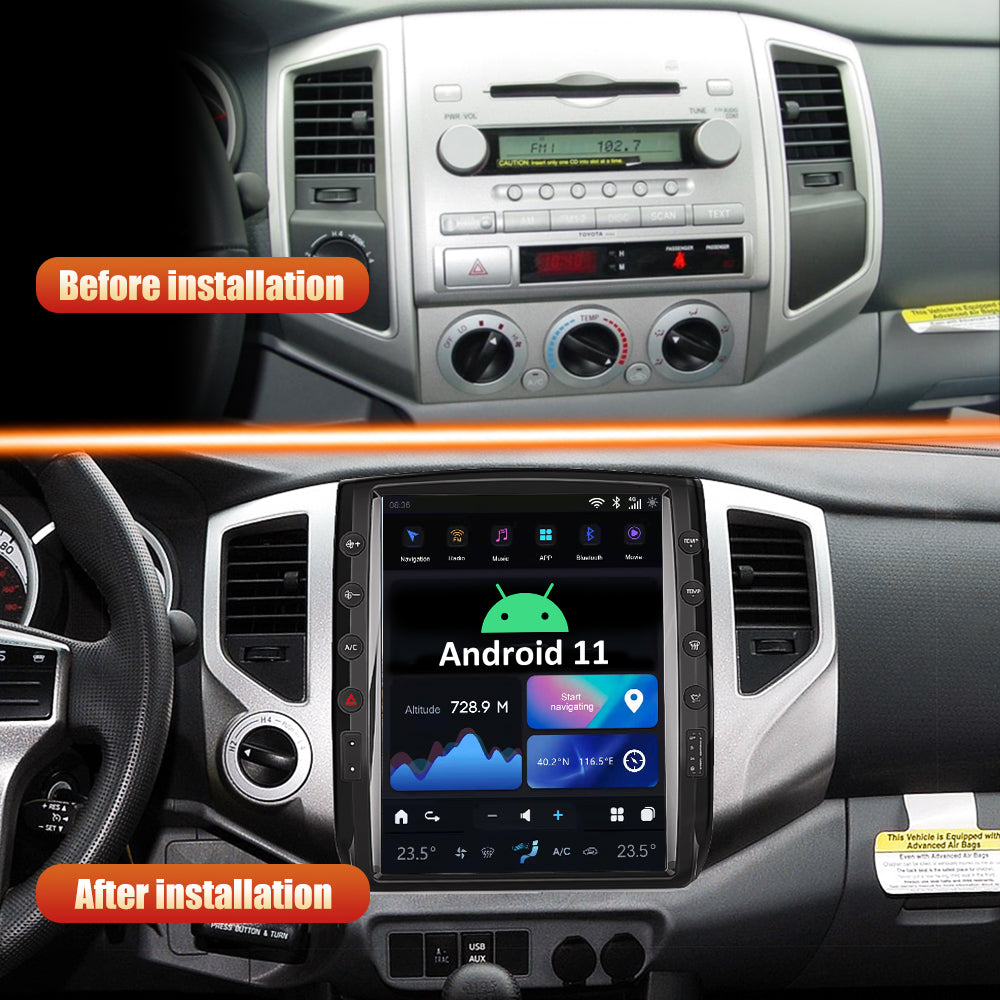 Smart Head Unit Toyota Tacoma 2005-2015 Large Screen Head Unit Android 11 12.1 Inch Screen