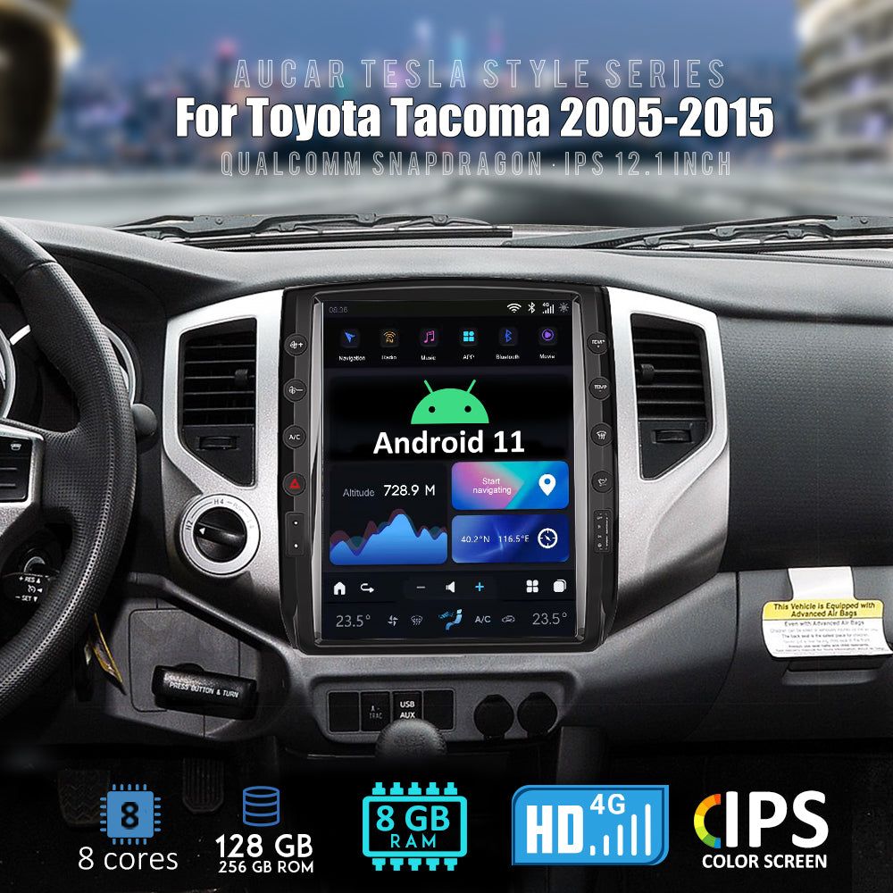 Smart Head Unit Toyota Tacoma 2005-2015 Large Screen Head Unit Android 11 12.1 Inch Screen