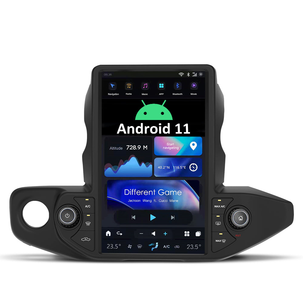 Smart Head Unit Jeep Wrangler/Gladiator 2018-2021 Large Head Unit Android 11, 13.6" Screen