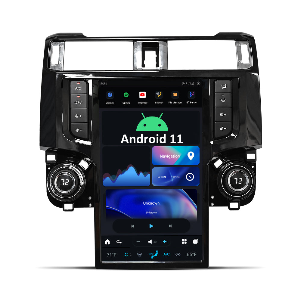 Smart Head Unit Toyota 4 Runner 2009-2023 Large Screen Head Unit Android 11 13.6" Screen