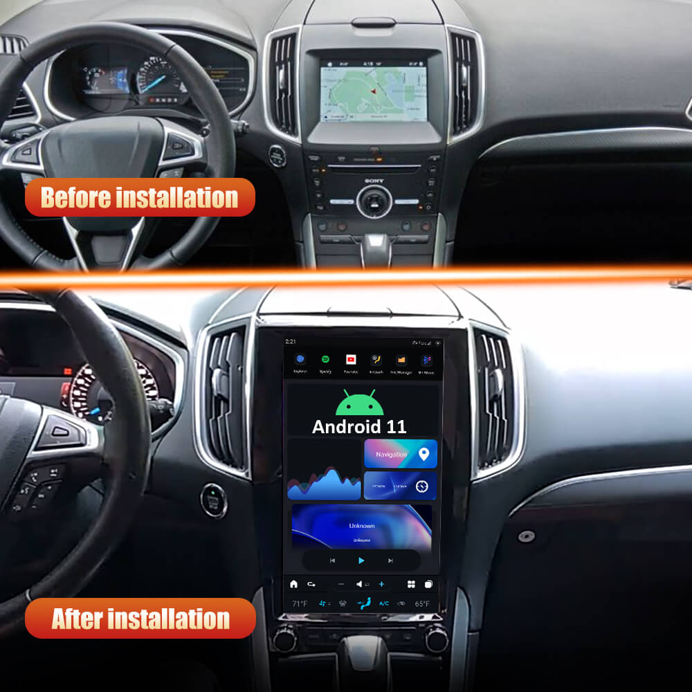 Smart Head Unit For Ford Edge 2015-2019 13.6 Inch Screen Android 11