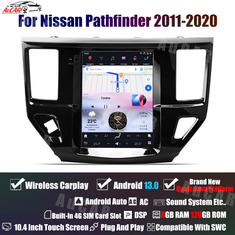Smart Head Unit For Nissan Pathfinder 2011-2020 10.4 Inch Screen Android 13