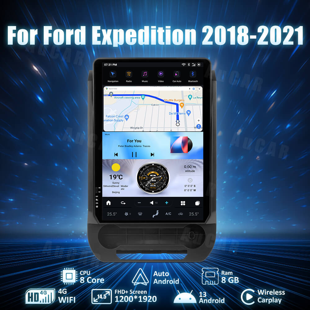 Smart Head Unit For Ford Expedition 2018-2021 10.1 Inch Screen Android 13