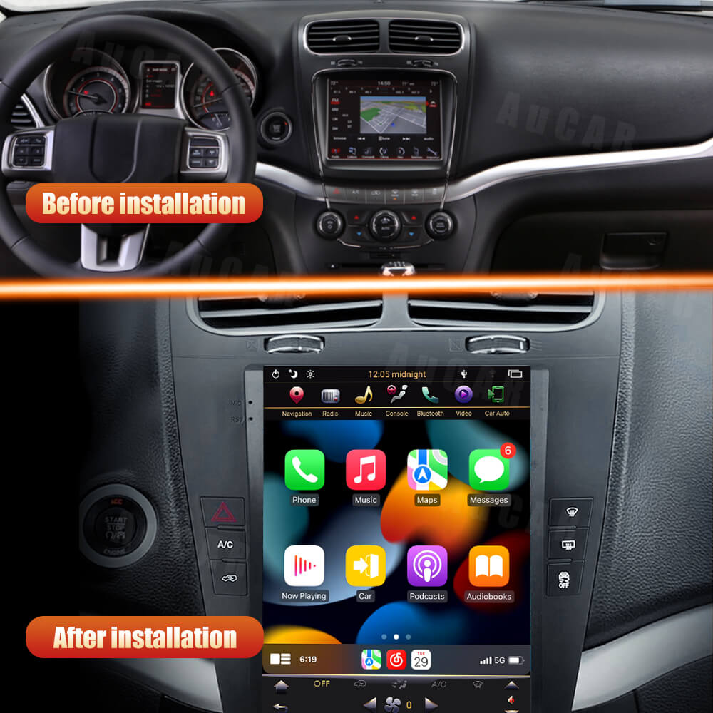 Smart Head Unit For Dodge Journey 2014-2019 12.1 Inch Screen Android 10