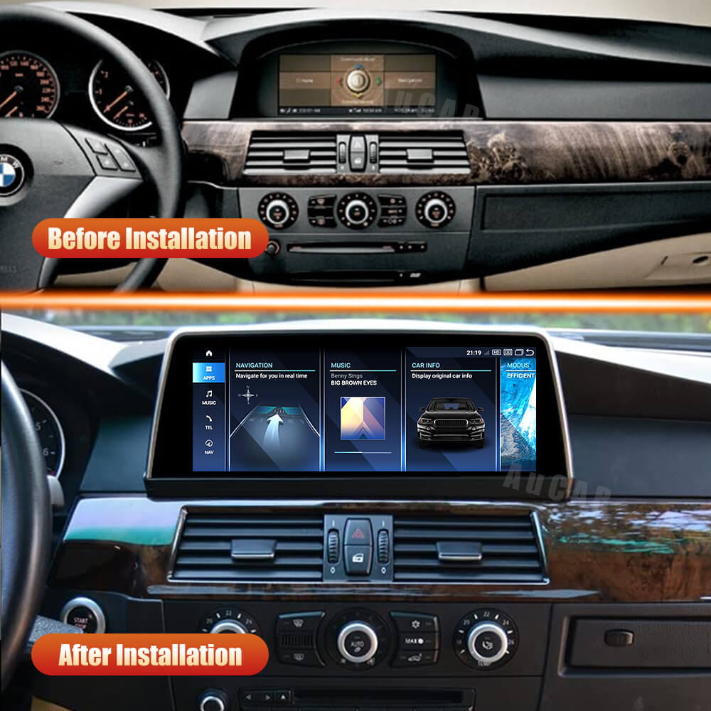 Smart Head Unit For Bmw 5 Series E60 2005-2010 12.3 Inch Screen Android 13