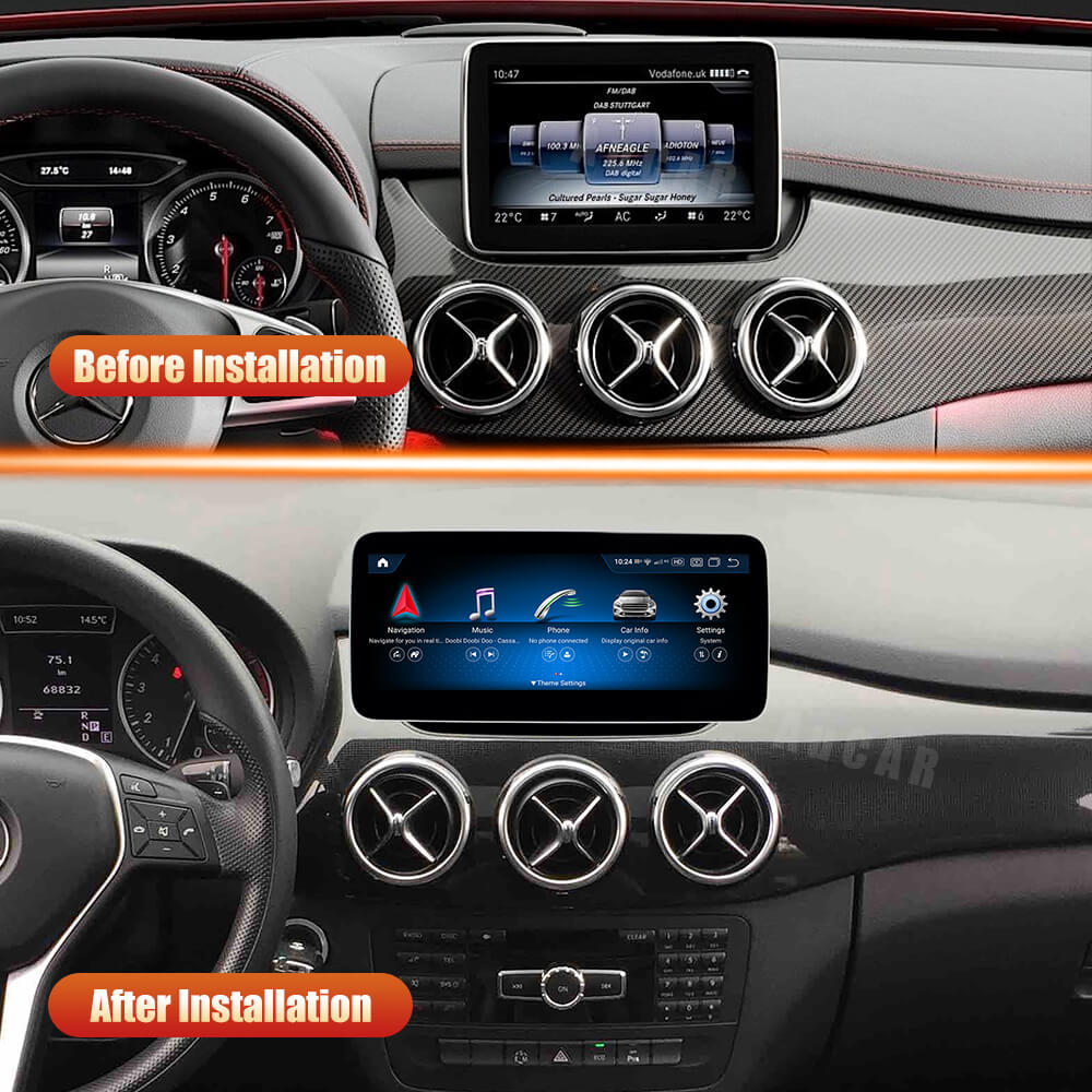 Smart Head Unit For Mercedes Benz B Class W246 2012-2019 12.3/10.25 Inch Screen Android 13