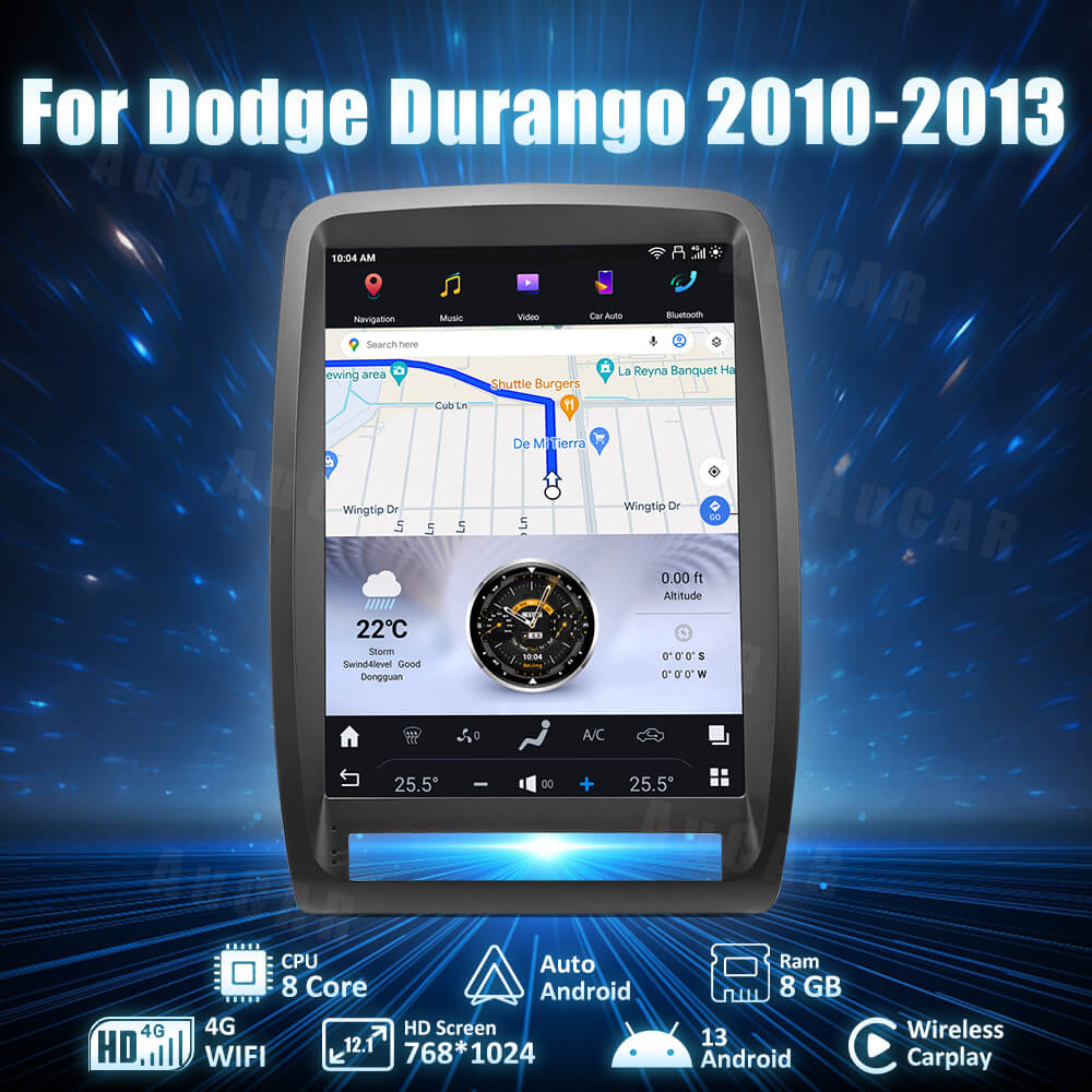 Smart Head Unit For Dodge Durango 2010-2020 12.1 Inch Screen Android 13