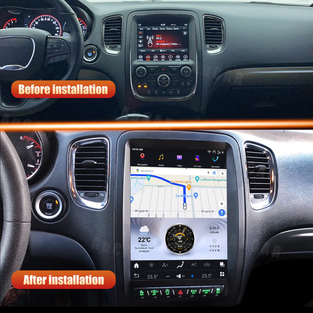Smart Head Unit For Dodge Durango 2010-2020 12.1 Inch Screen Android 13