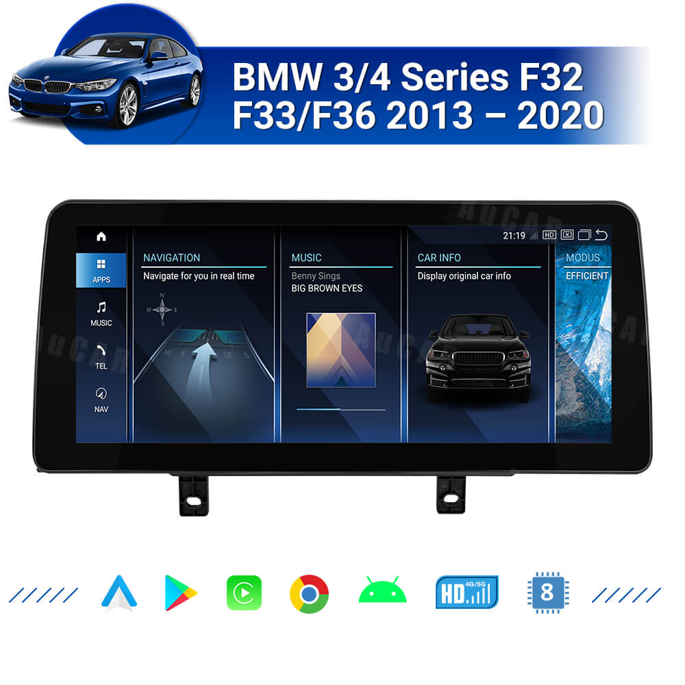 Smart Head Unit For Bmw 3/4 Series F32 F33/F36 2013-2020 12.3 Inch Screen Android 13