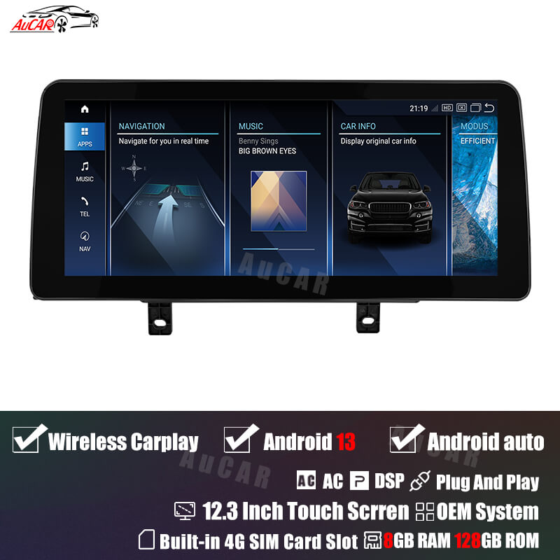 Smart Head Unit For Bmw 3/4 Series F32 F33/F36 2013-2020 12.3 Inch Screen Android 13