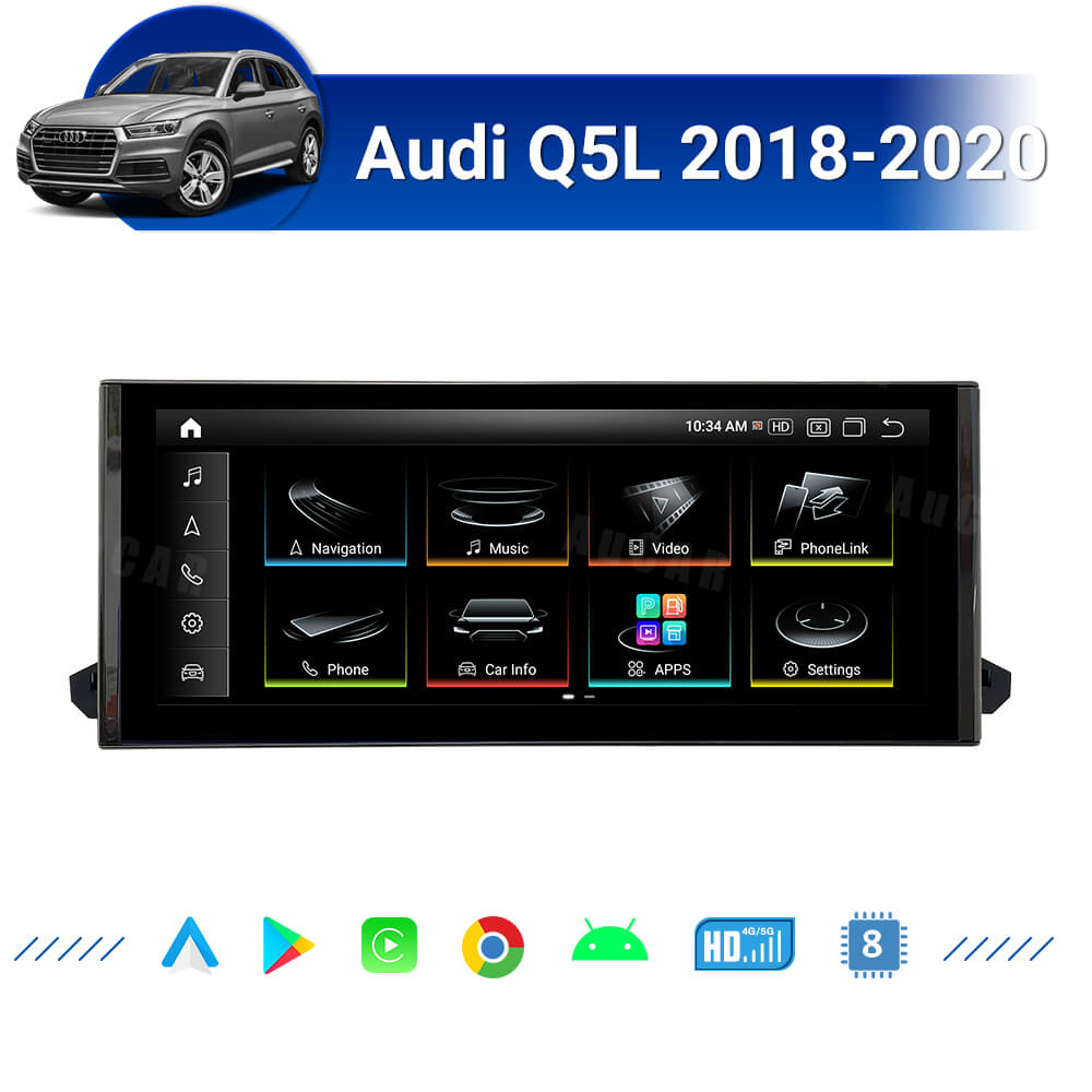 Smart Head Unit For Audi Q5L 2018-2020 12.3 Inch Screen Android 13