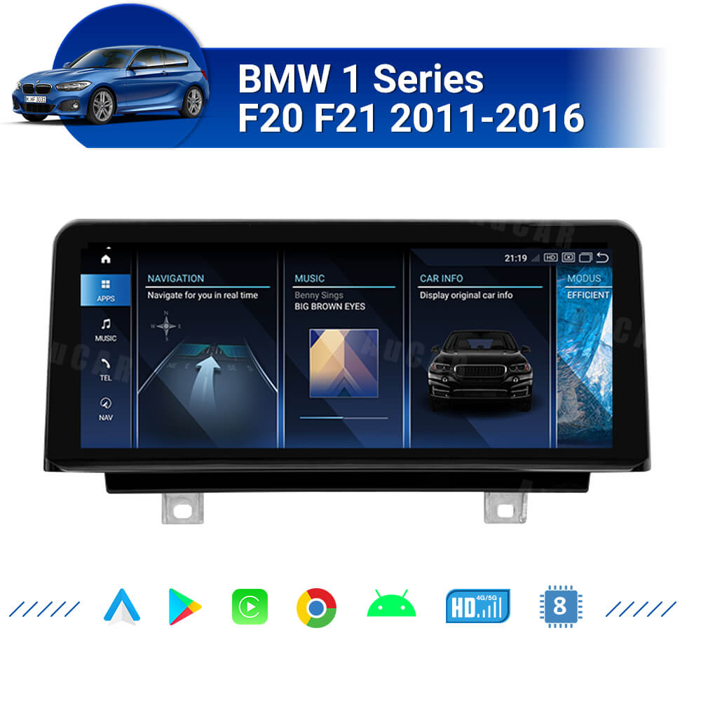 Smart Head Unit For Bmw 1 Series F20 F21 2011-2016 12.3 Inch Screen Android 13