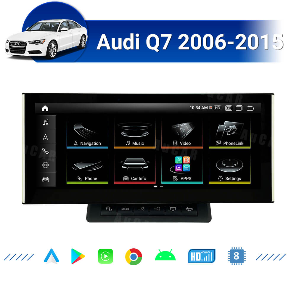 Smart Head Unit For Audi Q7 2006-2015 12.3 Inch Screen Android 13