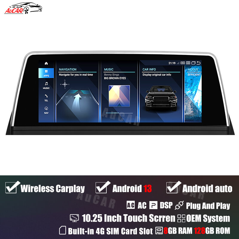 Smart Head Unit For Bmw 7 Series E65 E66 2005-2009 10.25 / 8.8 Inch Screen Android 13