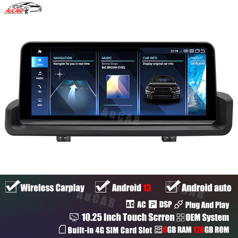 Smart Head Unit For Bmw 3 Series E90 E91 E92 E93 2006 - 2013 10.25 Inch Screen Android 13