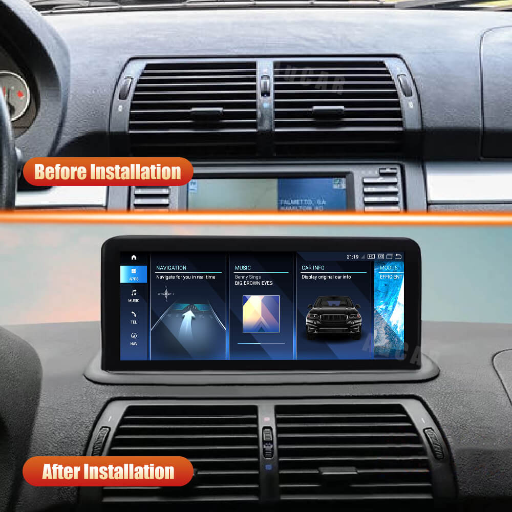 Smart Head Unit For Bmw X5 E53 2000-2006 10.25 Inch Screen Android 13