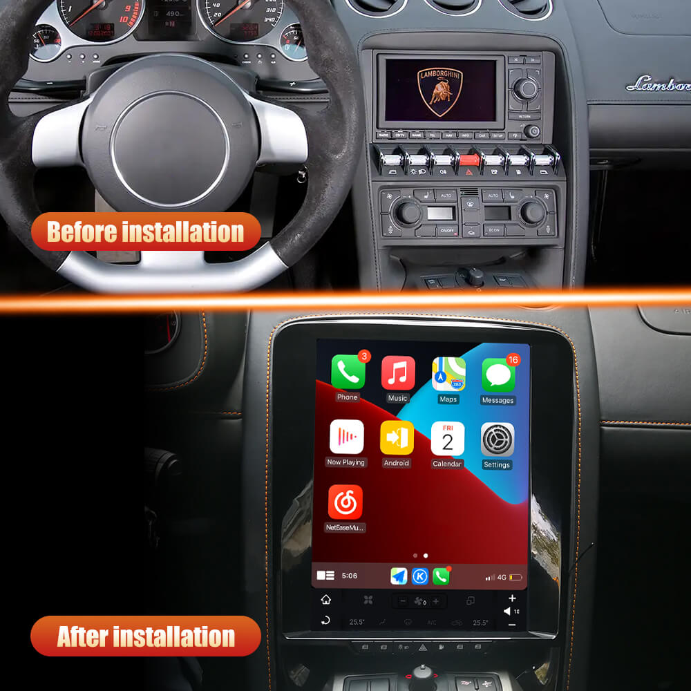 Smart Head Unit For Lamborghini Gallardo 2004-2015 10.1 Inch Screen Android 10