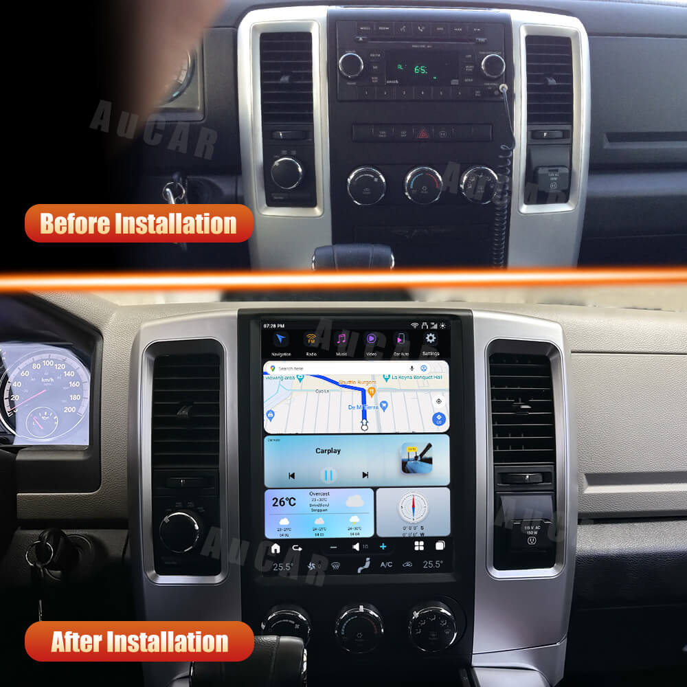Smart Head Unit For Dodge Ram 2009-2012 12.1 Inch Screen Android 13