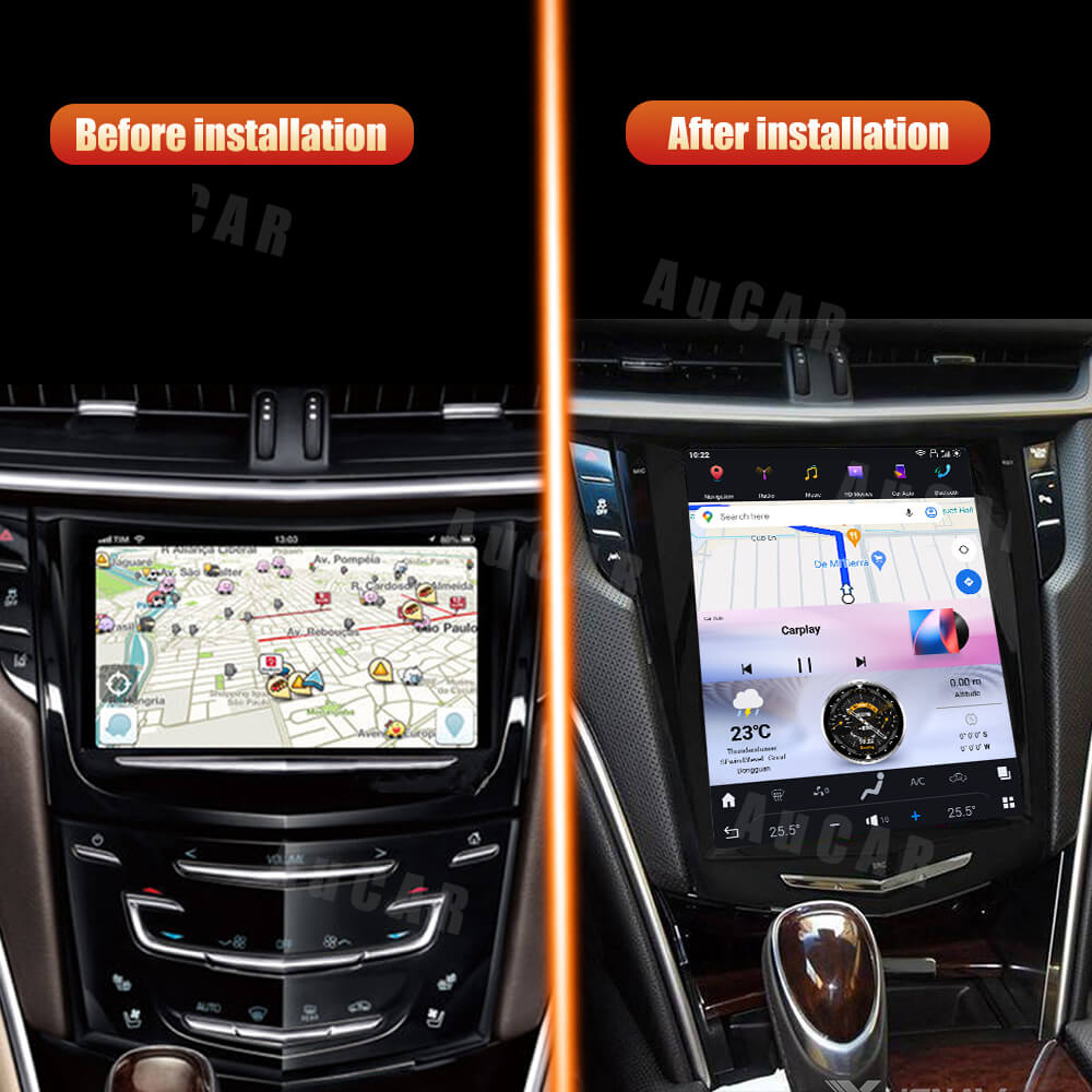 Smart Head Unit For Cadillac Ats Xts Srx Cts 2013-2018 10.4 Inch Screen Android 13