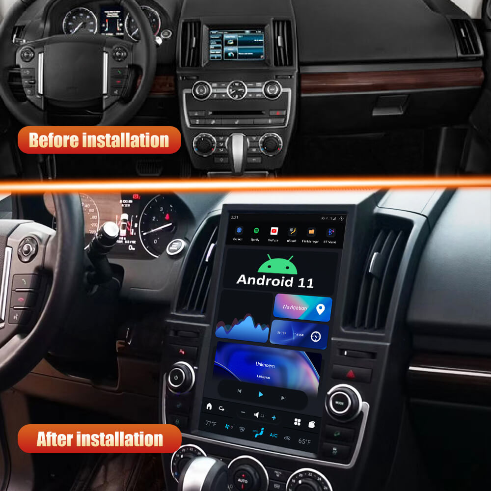 Smart Head Unit For Land Rover Freelander 2 Lr2 L359 2007-2015 12.1 Inch Screen Android 11
