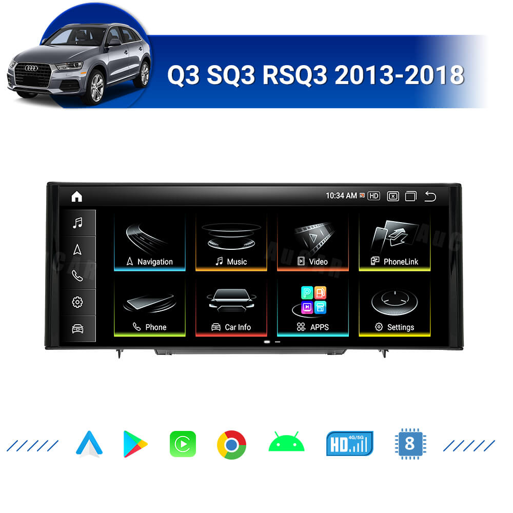 Smart Head Unit For Audi Q3 2013-2018 12.3 Inch Screen Android 13