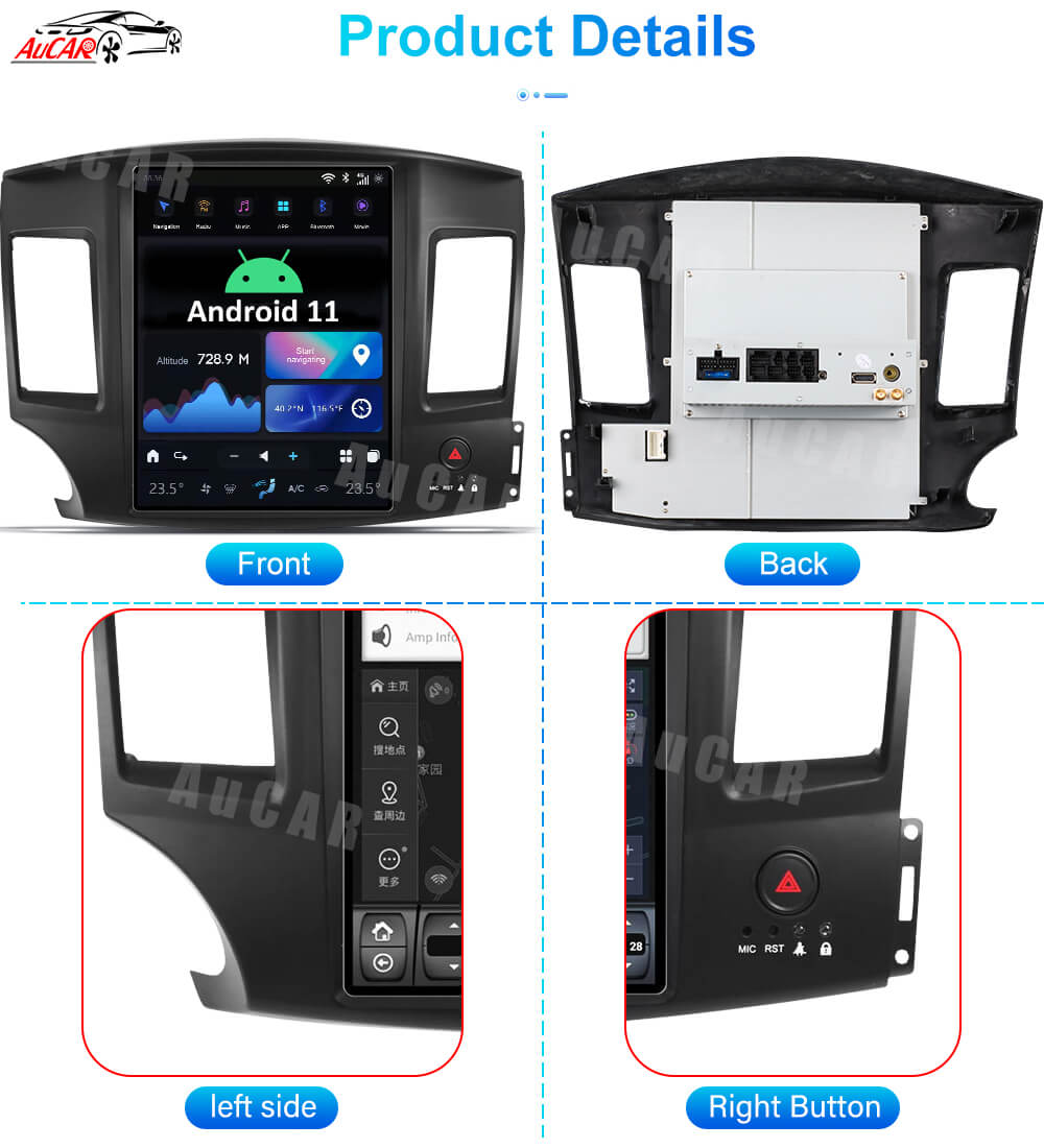 Smart Head Unit For Mitsubishi Lancer 2007-2017 12.1 Inch Screen Android 11