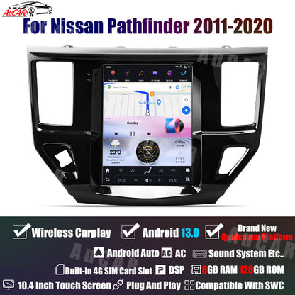 Smart Head Unit For Nissan Pathfinder 2011-2020 10.4 Inch Screen Android 13