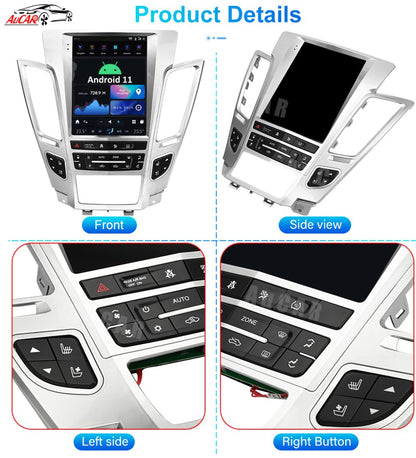 Smart Head Unit For Cadillac Cts 2007-2012 12.1 Inch Screen Android 11