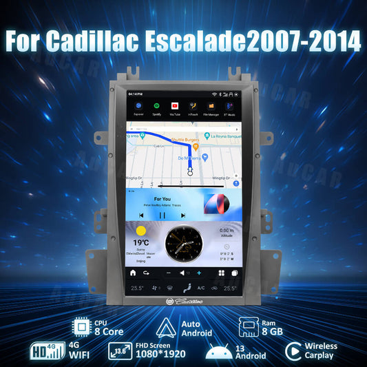Smart Head Unit For Cadillac Escalade 2007-2014 13.6 Inch Screen Android 13