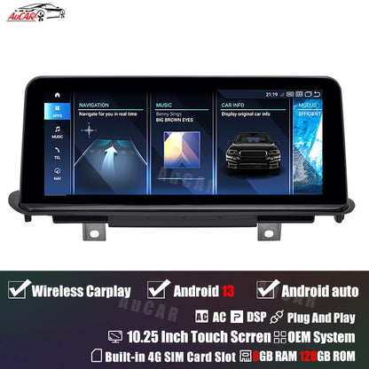 Smart Head Unit For Bmw X5 F15 2014 - 2018 10.25 / 12.3 Inch Screen Android 13