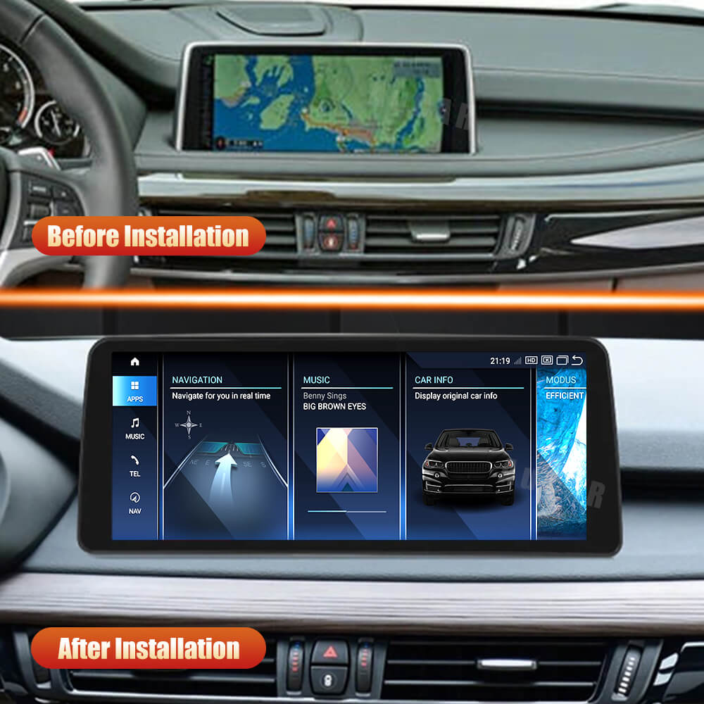 Smart Head Unit For Bmw X5 F15 2014 - 2018 10.25 / 12.3 Inch Screen Android 13