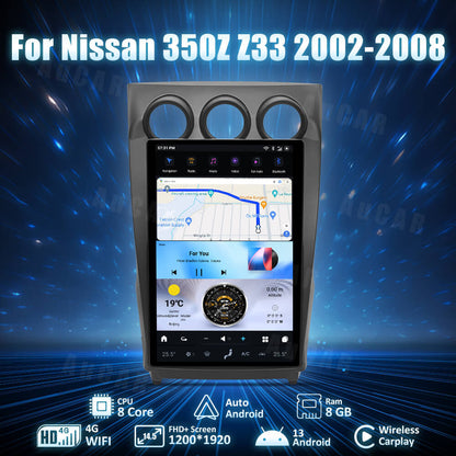 Smart Head Unit For Nissan 350Z Z33 2002-2008 14.5 Inch Screen Android 13