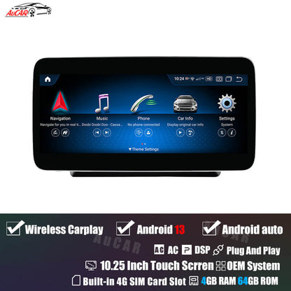 Smart Head Unit For Mercedes Benz Cls-Class 2005 - 2018 10.25 Inch Screen/ 12.3 Inch Screen Android 13