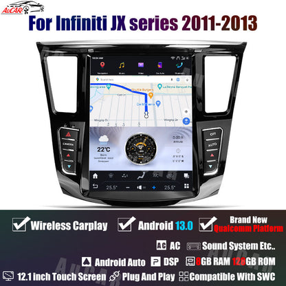 Smart Head Unit For Infiniti Qx60 2014-2020 12.1 Inch Screen Android 13