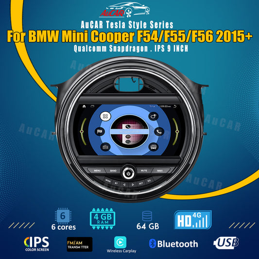 Smart Head Unit For Bmw Mini Cooper Mini Cooper F54/F55/F56 2015-2023 9 Inch Screen Android 11