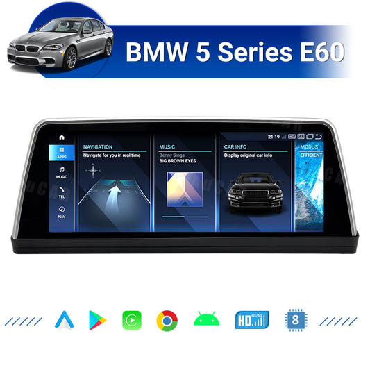 Smart Head Unit For Bmw 5 Series E60 2005-2010 12.3 Inch Screen Android 13