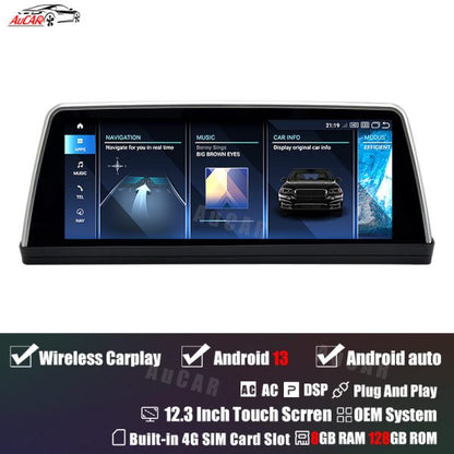 Smart Head Unit For Bmw 5 Series E60 2005-2010 12.3 Inch Screen Android 13