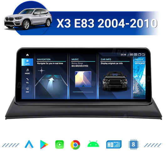 Smart Head Unit For Bmw X3 E83 2004 - 2010 10.25 Inch Screen Android 13