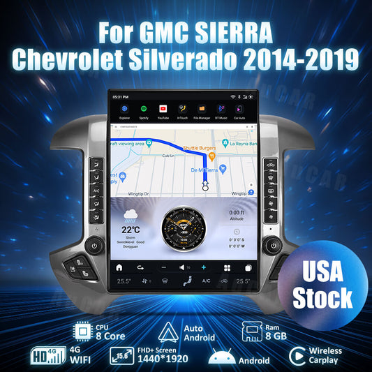 Smart Head Unit For Gmc Sierra, Silverado 2015-2019  Android 13