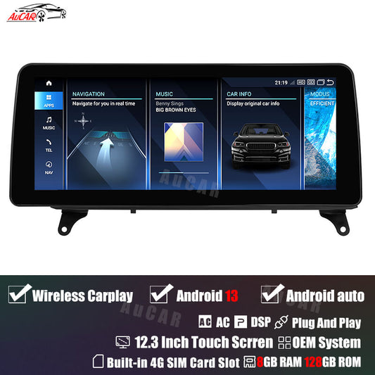 Smart Head Unit For Bmw X5 E70 E71 2007 - 2013 10.25 / 12.3 Inch Screen Android 13