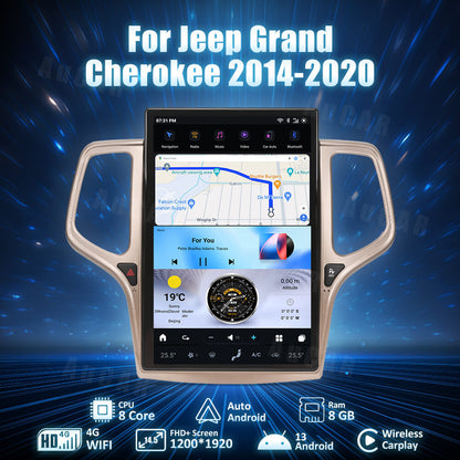 Smart Head Unit For Grand Cherokee 2014-2020 14.5 Inch Screen Android 13