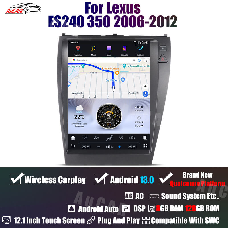 Smart Head Unit For Lexus Es240 350 2006-2012 12.1 Inch Screen Android 11