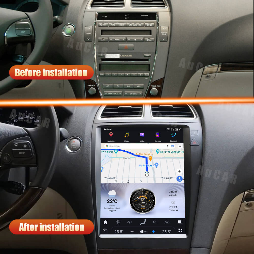 Smart Head Unit For Lexus Es240 350 2006-2012 12.1 Inch Screen Android 11