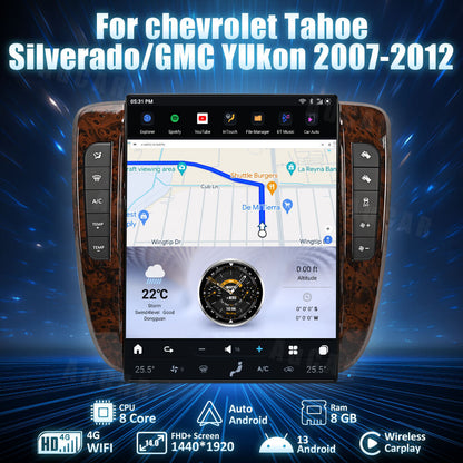 Smart Head Unit For Chevrolet Tahoe/Silverado/Yukon 2007-2012 14 Inch Screen Android 13