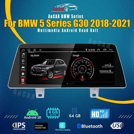 Smart Head Unit For Bmw 5 Series G30 2018-2021 12.3 Inch Screen Android 10