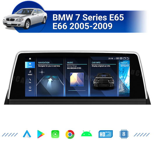 Smart Head Unit For Bmw 7 Series E65 E66 2005-2009 10.25 / 8.8 Inch Screen Android 13