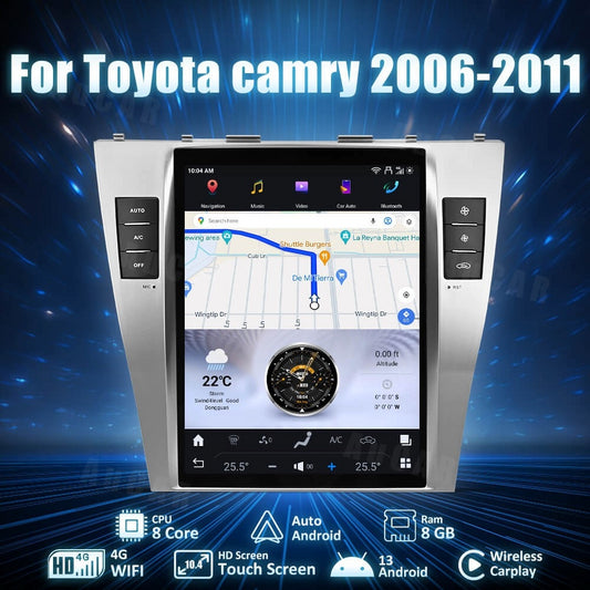 Smart Head Unit For Toyota Camry 2006-2011 10.4 Inch Screen Android 13