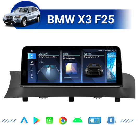 Smart Head Unit For Bmw X3 F25 2010 - 2017 10.25 / 8.8 Android 13