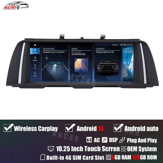 Smart Head Unit For Bmw 5 Series F10 F11 F12 2010-2017 12.3 Inch Screen Android 13